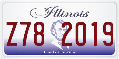 IL license plate Z782019