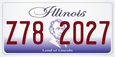 IL license plate Z782027