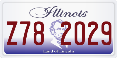 IL license plate Z782029