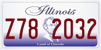 IL license plate Z782032