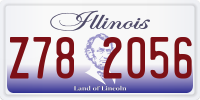 IL license plate Z782056