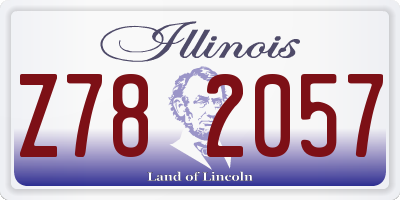 IL license plate Z782057