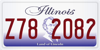 IL license plate Z782082