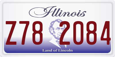 IL license plate Z782084