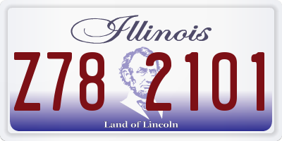 IL license plate Z782101