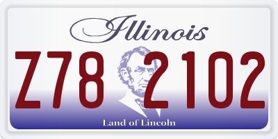 IL license plate Z782102