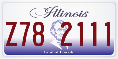 IL license plate Z782111