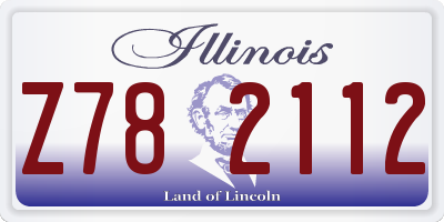 IL license plate Z782112