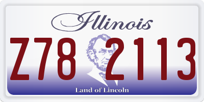 IL license plate Z782113