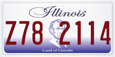 IL license plate Z782114