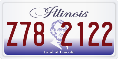 IL license plate Z782122