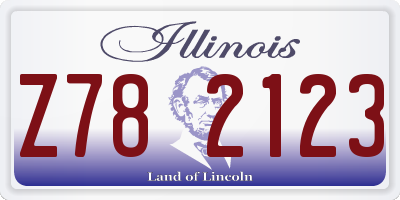 IL license plate Z782123