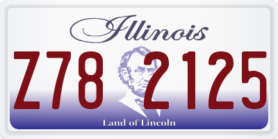 IL license plate Z782125