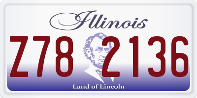 IL license plate Z782136