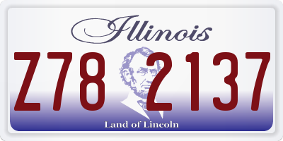 IL license plate Z782137
