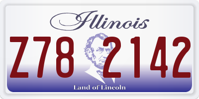IL license plate Z782142