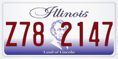 IL license plate Z782147