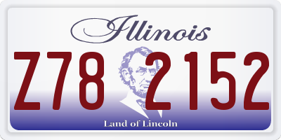 IL license plate Z782152