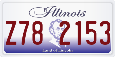 IL license plate Z782153