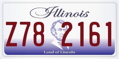 IL license plate Z782161