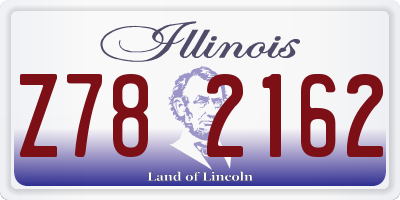 IL license plate Z782162