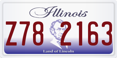 IL license plate Z782163