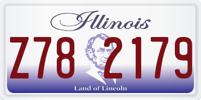 IL license plate Z782179