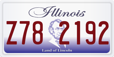 IL license plate Z782192
