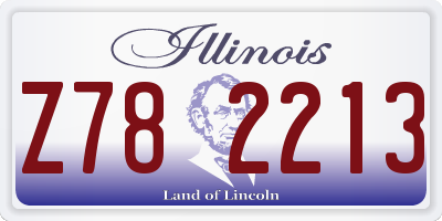 IL license plate Z782213