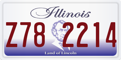 IL license plate Z782214