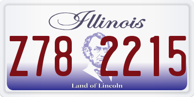 IL license plate Z782215