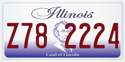 IL license plate Z782224