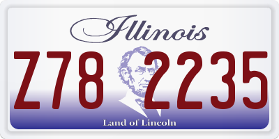 IL license plate Z782235