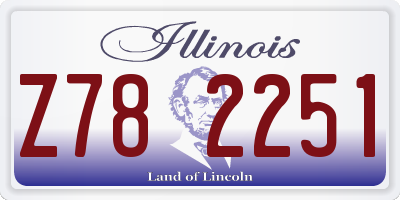 IL license plate Z782251