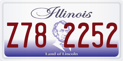 IL license plate Z782252
