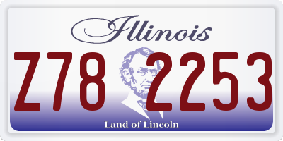 IL license plate Z782253