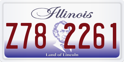 IL license plate Z782261