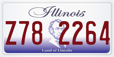 IL license plate Z782264