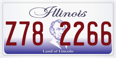 IL license plate Z782266