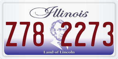 IL license plate Z782273