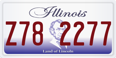 IL license plate Z782277