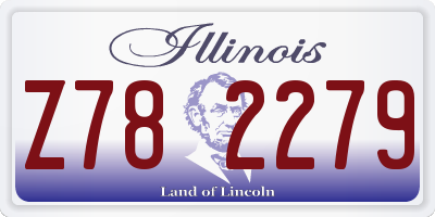 IL license plate Z782279