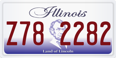 IL license plate Z782282