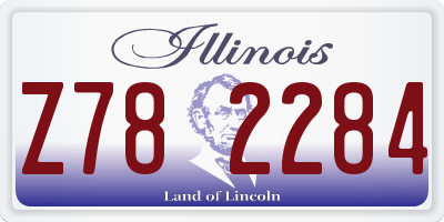 IL license plate Z782284