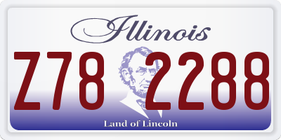 IL license plate Z782288