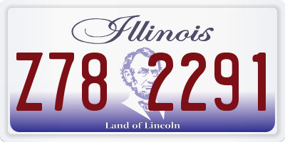 IL license plate Z782291