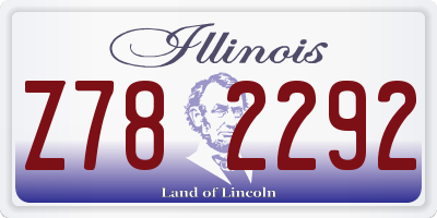 IL license plate Z782292