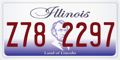 IL license plate Z782297