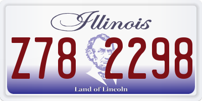 IL license plate Z782298