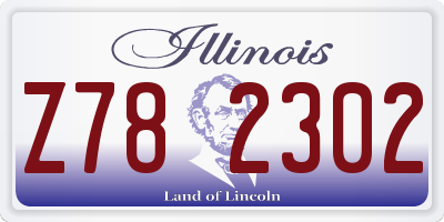 IL license plate Z782302